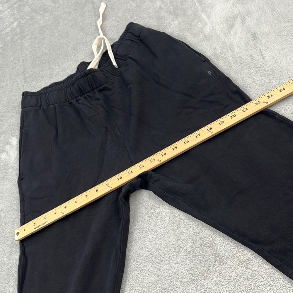NEW‎ PACT M 100% Organic Cotton Joggers Black Unisex Sweatpants Pockets - Picture 10 of 15